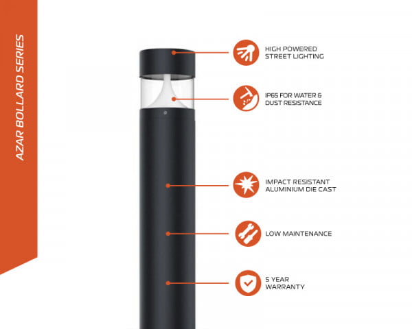 Earthlight AZAR - AC Powered Bollad series