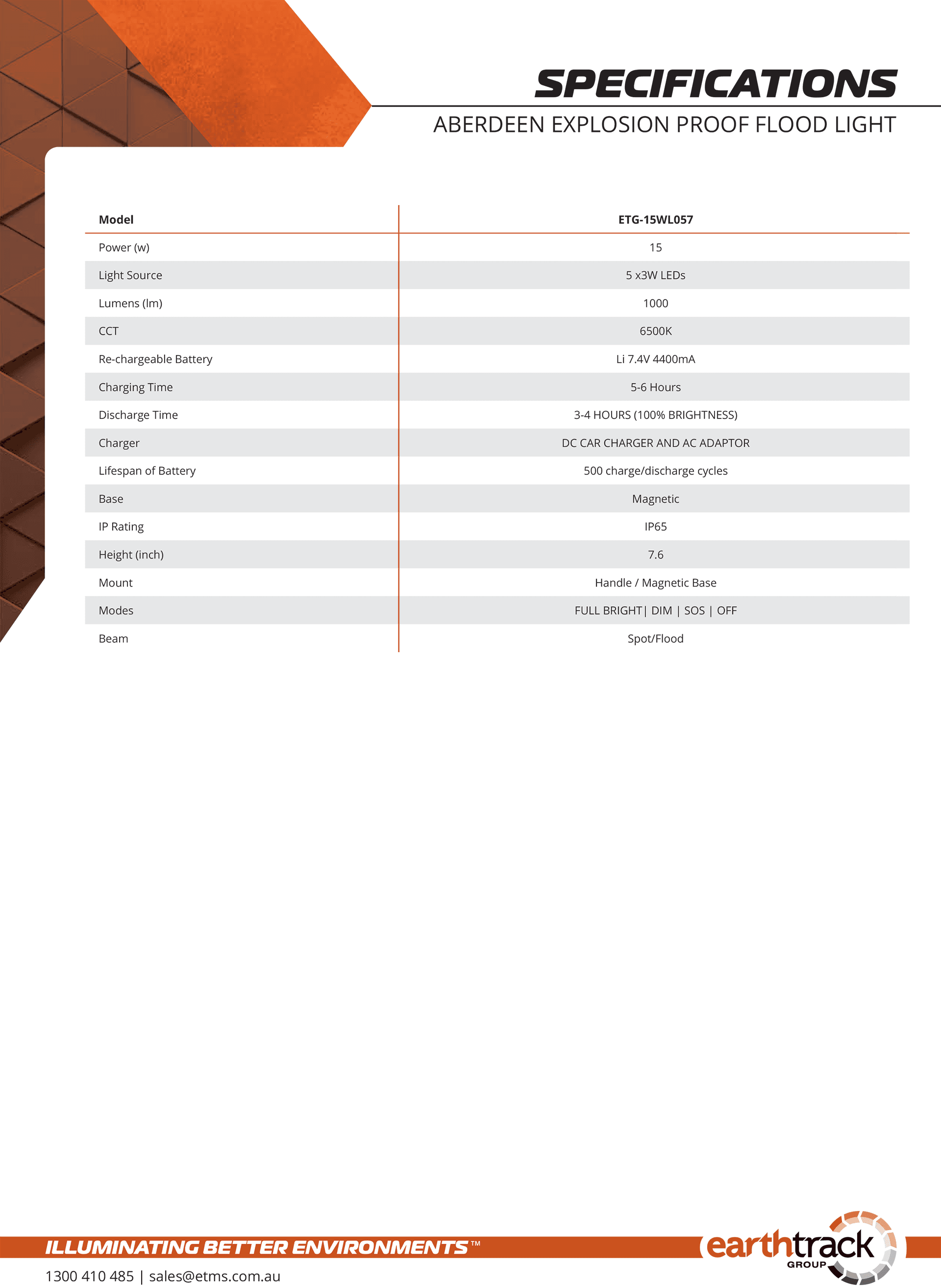 Product Specifications