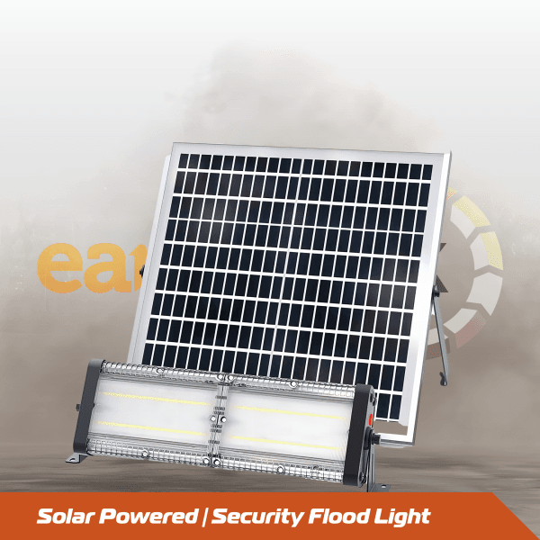 EarthTrack Solar Powered Remote LED Security Flood Light Image