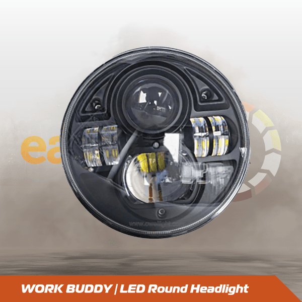 EarthTrack WORK BUDDY LED Round Headlight Image